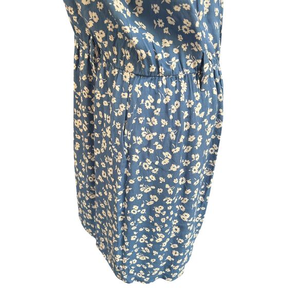 NWT Rails Sophia Blue Daisies Romper Women's Size Large MISSING BELT - Picture 3 of 5